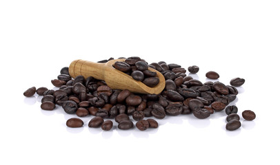 Naklejka premium coffee beans isolated on a white background