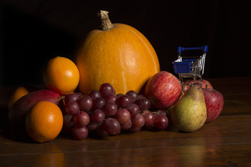 Obraz na płótnie Canvas variety of fruits
