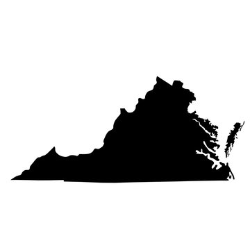map of the U.S. state Virginia