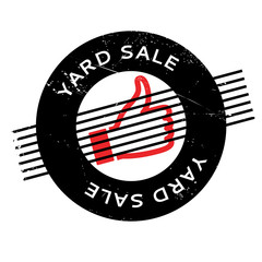 Yard Sale rubber stamp. Grunge design with dust scratches. Effects can be easily removed for a clean, crisp look. Color is easily changed. © lkeskinen