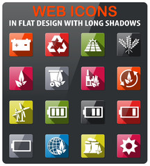 alternative energy icon set