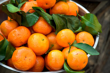 Oranges ready for sell at the market