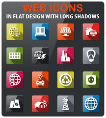 alternative energy icon set