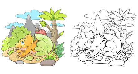 little cute triceratops just born   © fargon