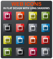calendar icon set