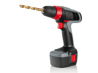 cordless drill and drill bit