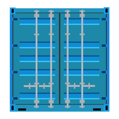 Blue Vector Container