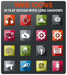 communication icon set