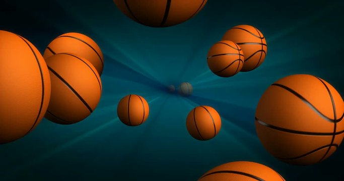 Spawn of Basketballs Background