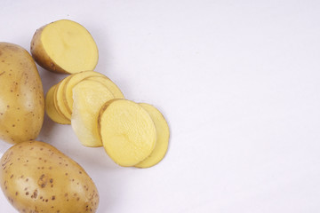 potato isolated on white background