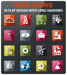 electricity icon set