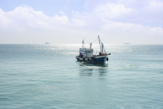 Fishing Boat In Sea