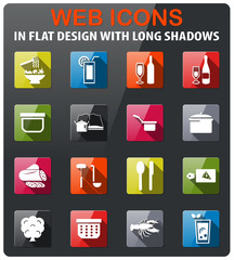 food and kitchen icon set
