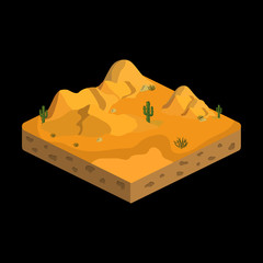 relief isometric flat icon