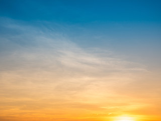 Sunset sky background