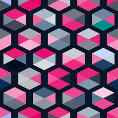 seamless geometric background with abstract shapes