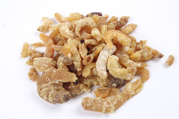 Deep fried shrimps, fritter shrimps, milanese shrimps on white background, small prawn,
