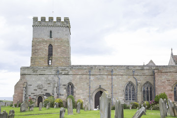 Fototapeta na wymiar St Aidan's Church; Bamburgh, Northumberland