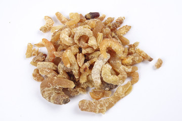 Deep fried shrimps, fritter shrimps, milanese shrimps on white background, small prawn,