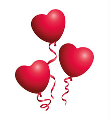 Luftballons herzförmig