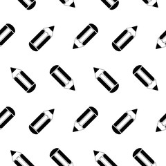 Seamless pencil pattern, vector