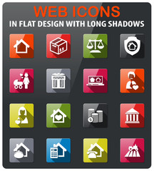 real estate icon set