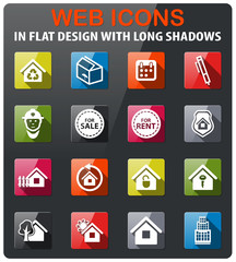 real estate icon set