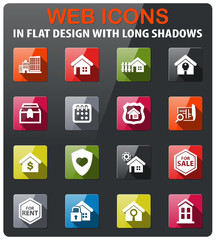 real estate icon set
