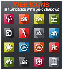 real estate icon set