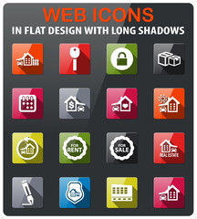 real estate icon set
