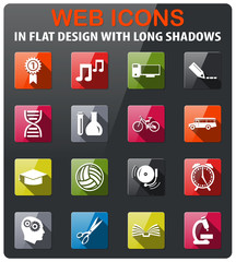 school icon set