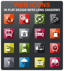 travel icon set