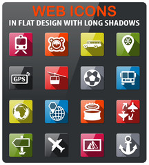 travel icon set