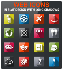 travel icon set
