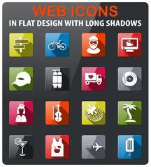 travel icon set