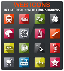 travel icon set