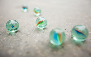 Obraz premium glass marbles Billes de verre