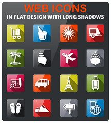 travel icon set