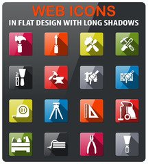 work tools icon set