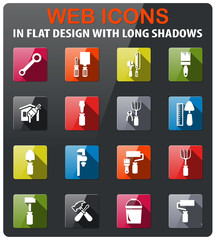 work tools icon set