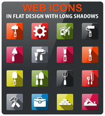 work tools icon set