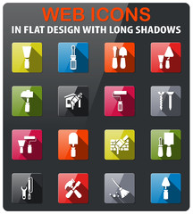 work tools icon set