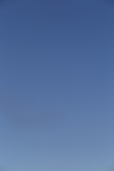 Clear cloudless blue sky Vertical natural gradient
