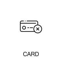 Card flat icon