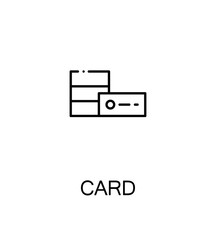 Card flat icon