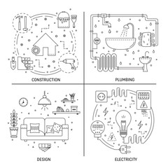 House repair illustrations