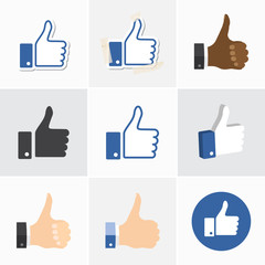 Obraz premium Set of OK icons