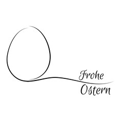 Osterei - Frohe Ostern - Vektor Grafik
