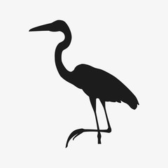 heron vector silhouette