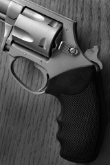 Pistol Handgun Closeup Trigger for Shooting Self Defense or Mili
